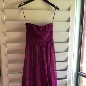 Plum colored cocktail dress